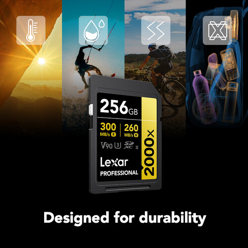 Lexar 256GB Professional 2000x UHS-II SD - 2